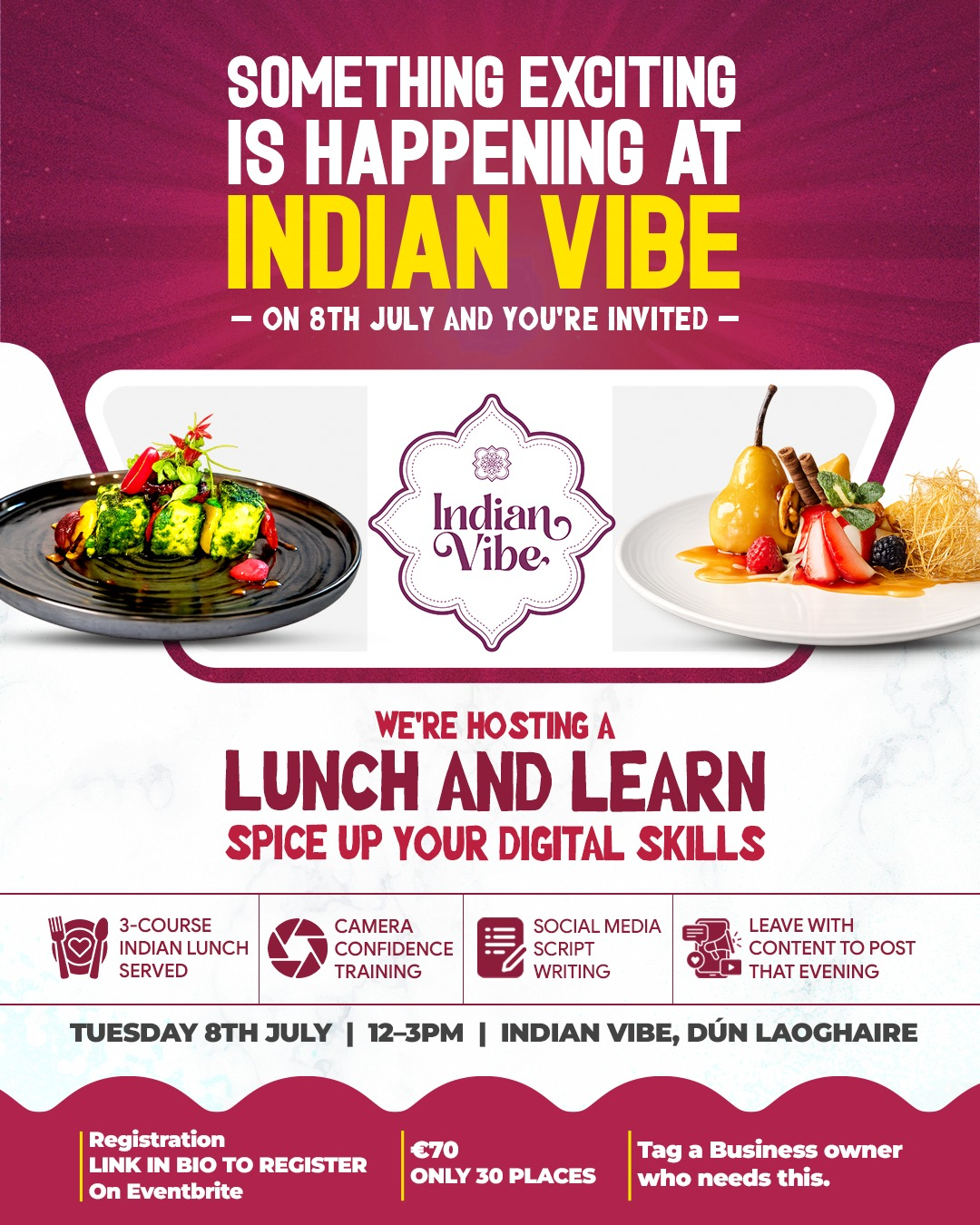 Irish Restaurant Awards 2026 - Vote for Indian Vibe
